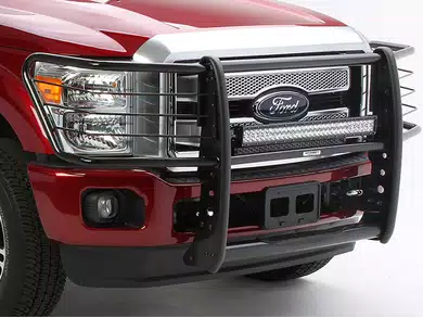 Go Rhino grille guard bull bar with black powder coat finish for truck front protection